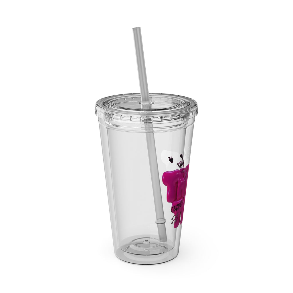 Bicchiere "Thirst Trap" con cannuccia, 470 ml