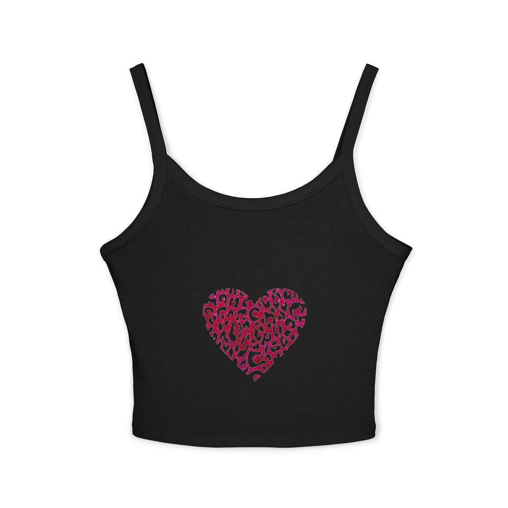 Pink Leopard Heart Tank