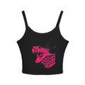 Top corto a serpente rosa
