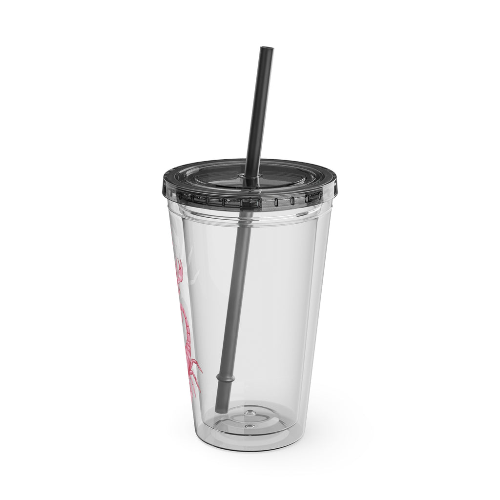 Twin Scorpion Tumbler with Straw, 16oz