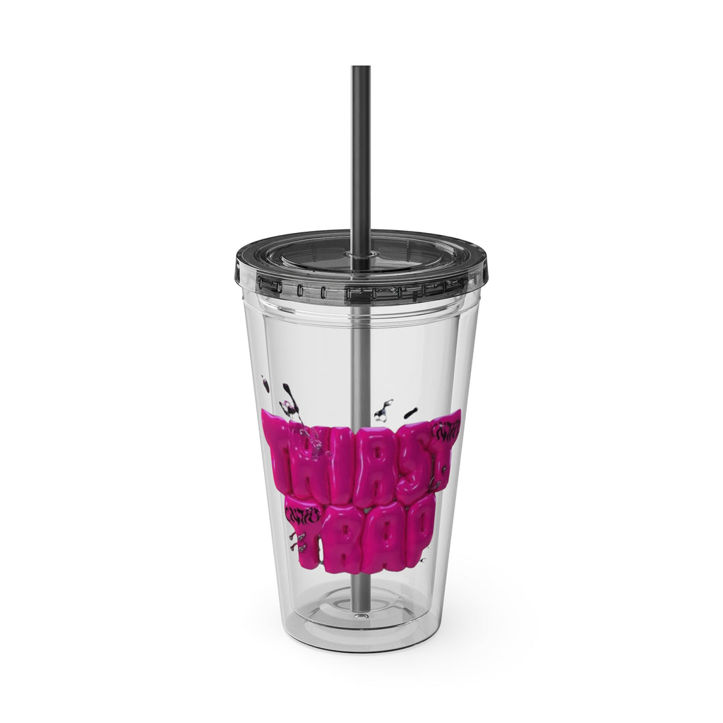 Bicchiere "Thirst Trap" con cannuccia, 470 ml