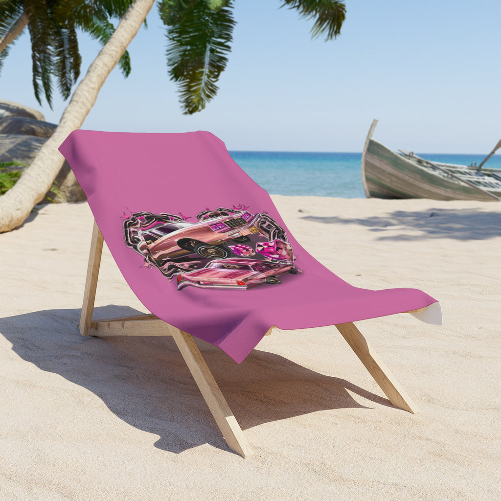 Pink Rush Beach Towel