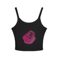 Top corto con banconote rosa
