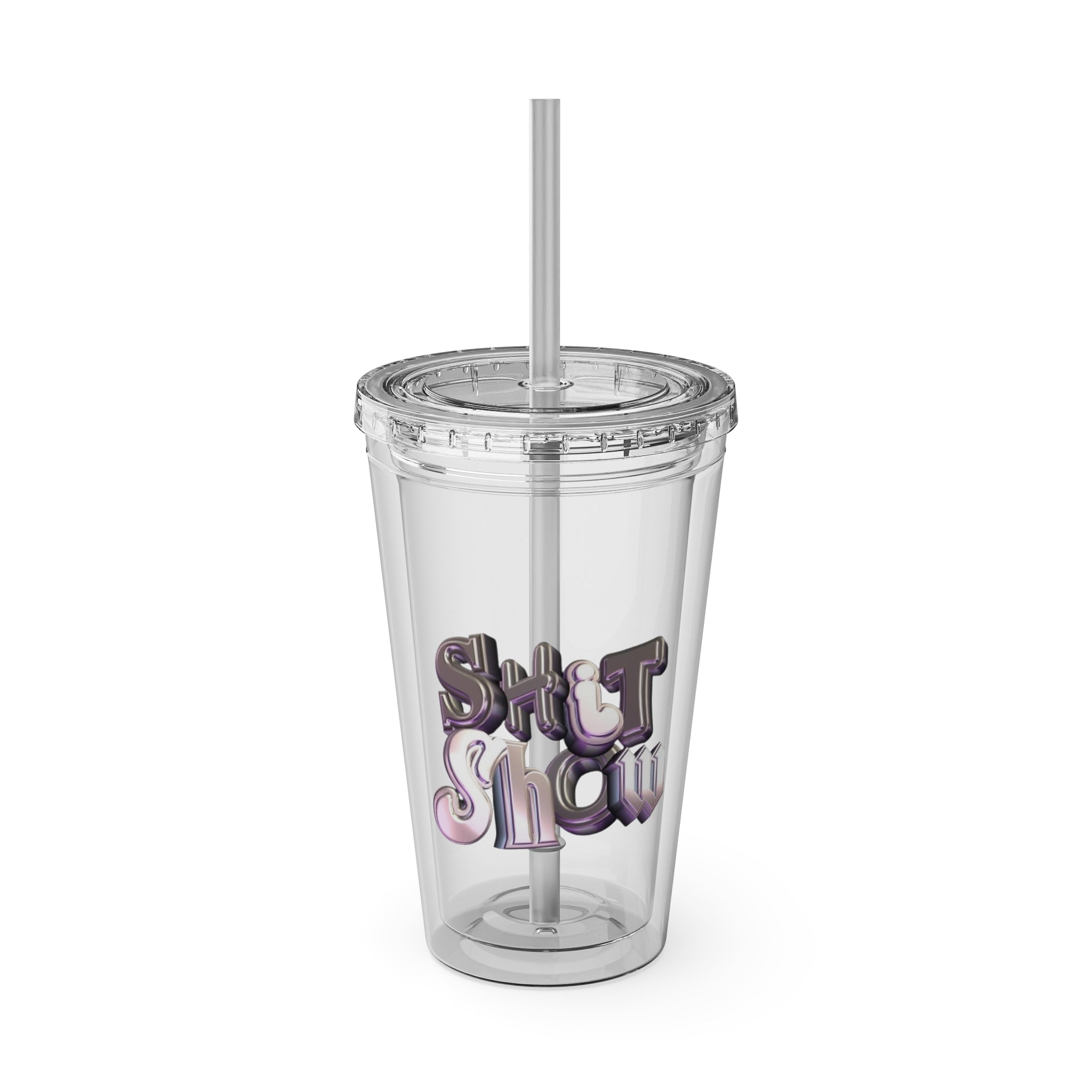 S Show Tumbler with Straw, 16oz