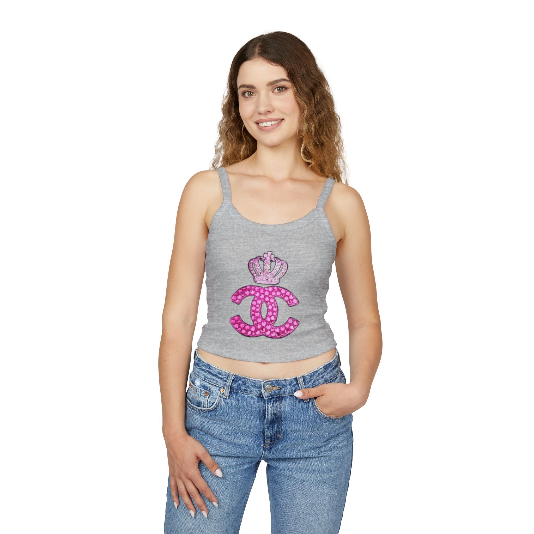 Top crop a canotta CC Crown