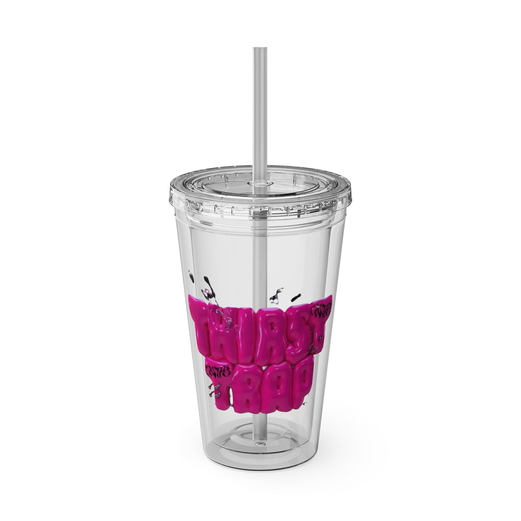 Bicchiere "Thirst Trap" con cannuccia, 470 ml