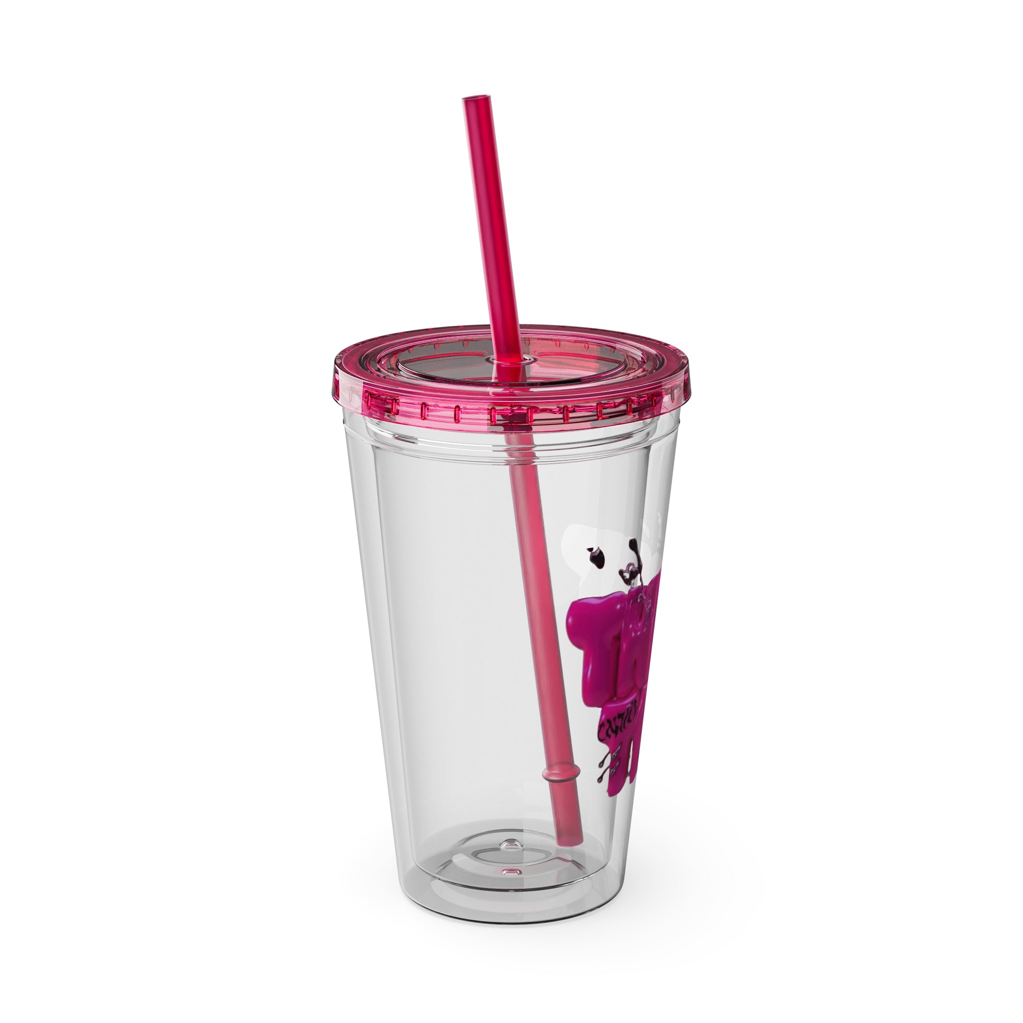 Bicchiere "Thirst Trap" con cannuccia, 470 ml