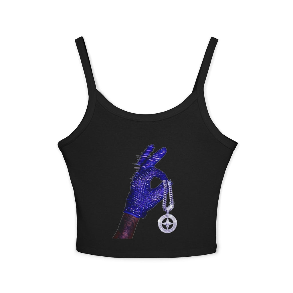 Top corto a canotta Purple Glove