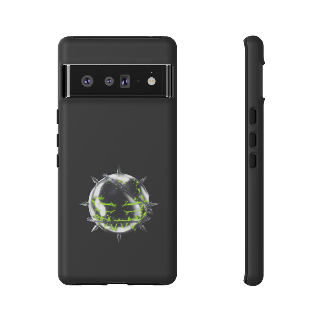 Cover per telefono in metallo verde neon