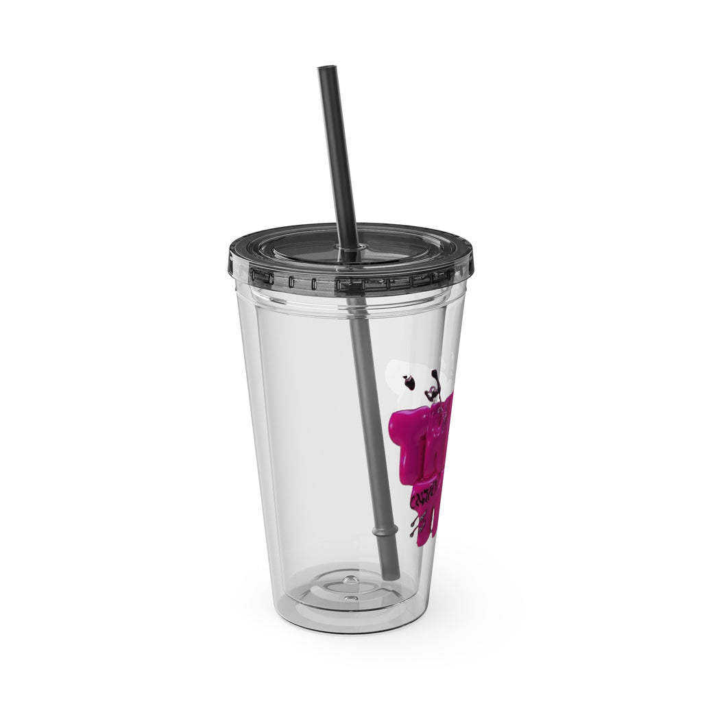 Bicchiere "Thirst Trap" con cannuccia, 470 ml