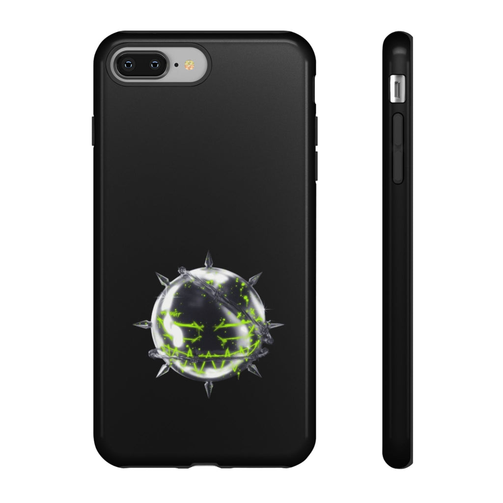 Cover per telefono in metallo verde neon