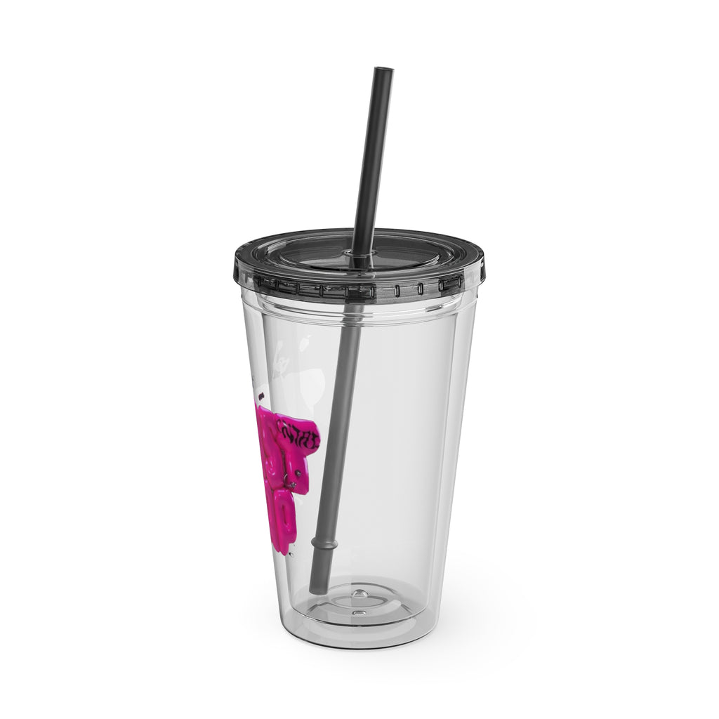 Bicchiere "Thirst Trap" con cannuccia, 470 ml