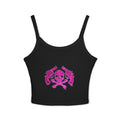 Top a Canotta Teschio Rosa