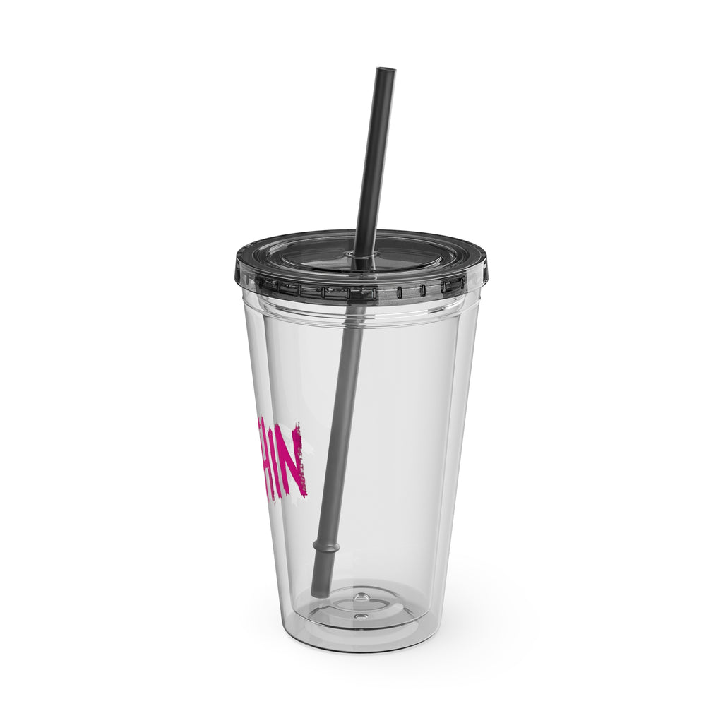 Bicchiere con Cannuccia da 16oz