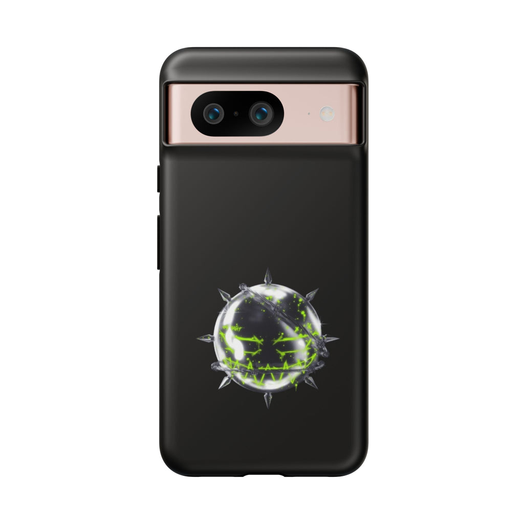 Cover per telefono in metallo verde neon