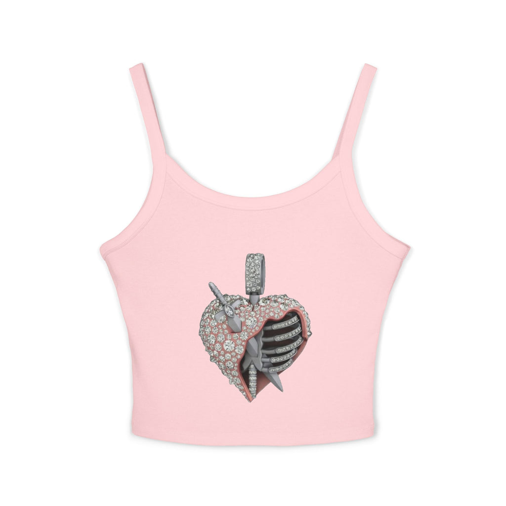 Top corto con cuore trafitto