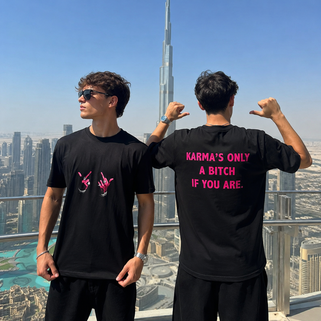 T-shirt "Il karma è bastardo solo se lo sei tu"